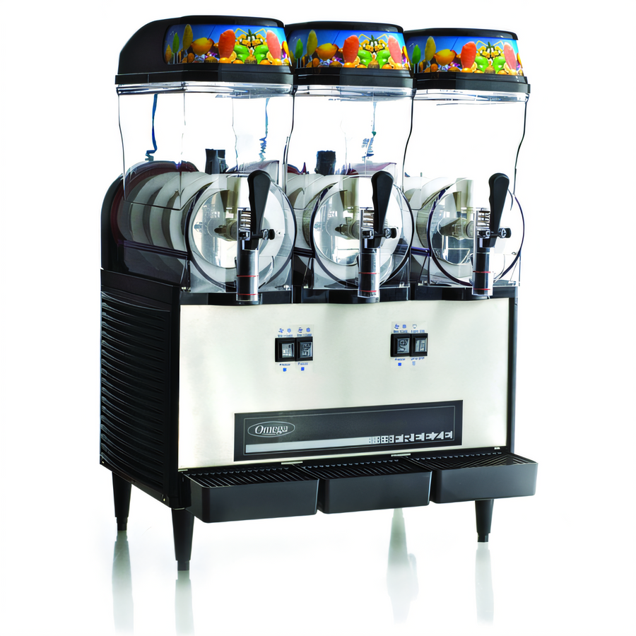 Product image #1 for Omega OFS30 Commercial High Performance Triple-Bowl Granita Machine with Lighted Top Panel