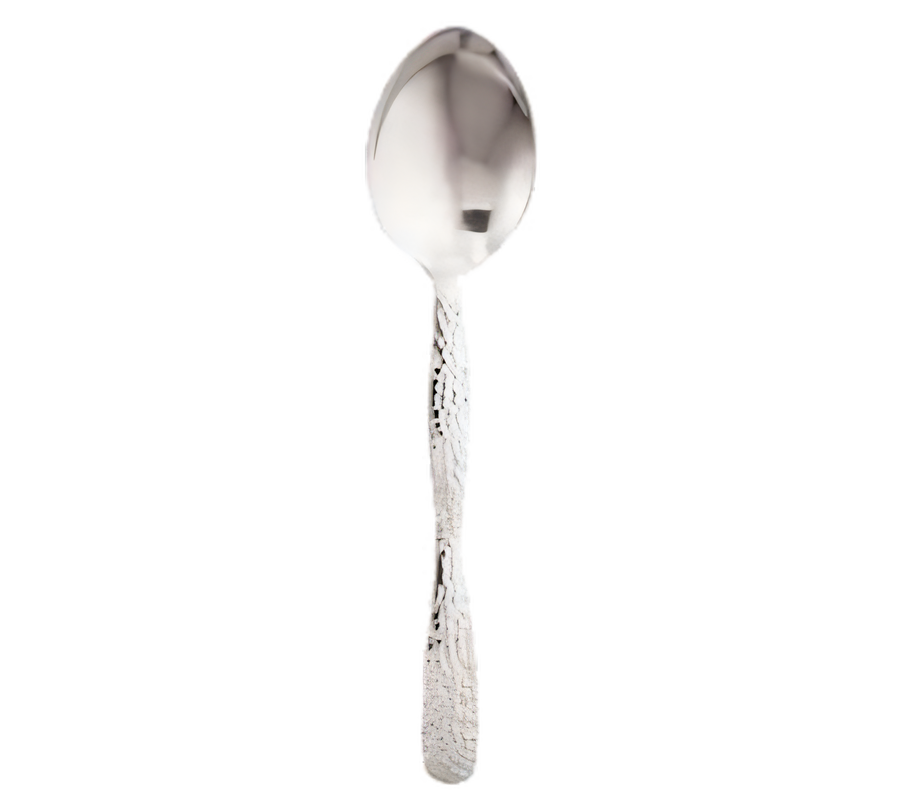 Product image #1 for American Metalcraft Hammered Stainless Steel 10-Inch Solid Buffet Spoon