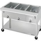 Thumbnail image #1 for Duke Manufacturing Aerohot EP305SW 72-Inch Mobile Electric Steamtable with 5 Sealed 12 x 20-Inch Wells, Open Base and Carving Board