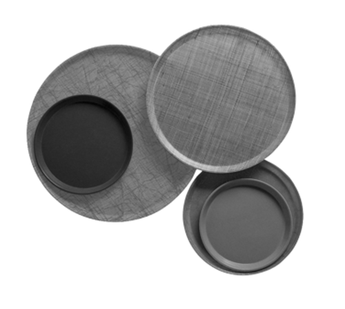 Product image #1 for Cambro Camtray 10-Inch Round Fiberglass Serving Tray, Blush
