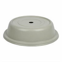 Cambro Versa Camcover Round Fiberglass Plate Cover, 10-Inch Inside Diameter, Antique Parchment