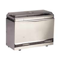 Vollrath Straw Boss® Jr. Single-Sided Bulk Straw Dispenser, 250 Capacity, Stainless Steel