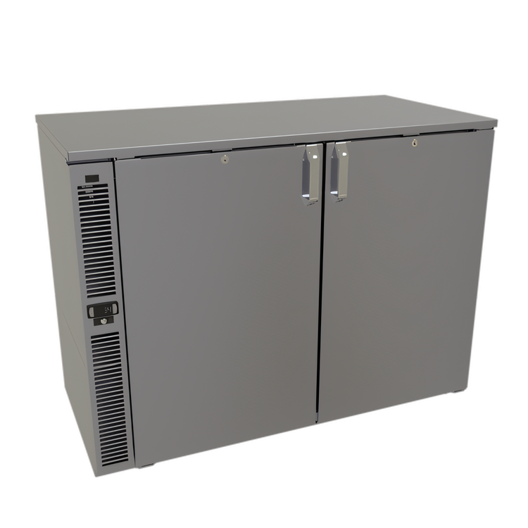 Product image #1 for Glastender F1SB44 Two-Section Side-Serviced Self-Contained Glass Froster, 44-Inch Wide, Bar Profile, Swing Doors
