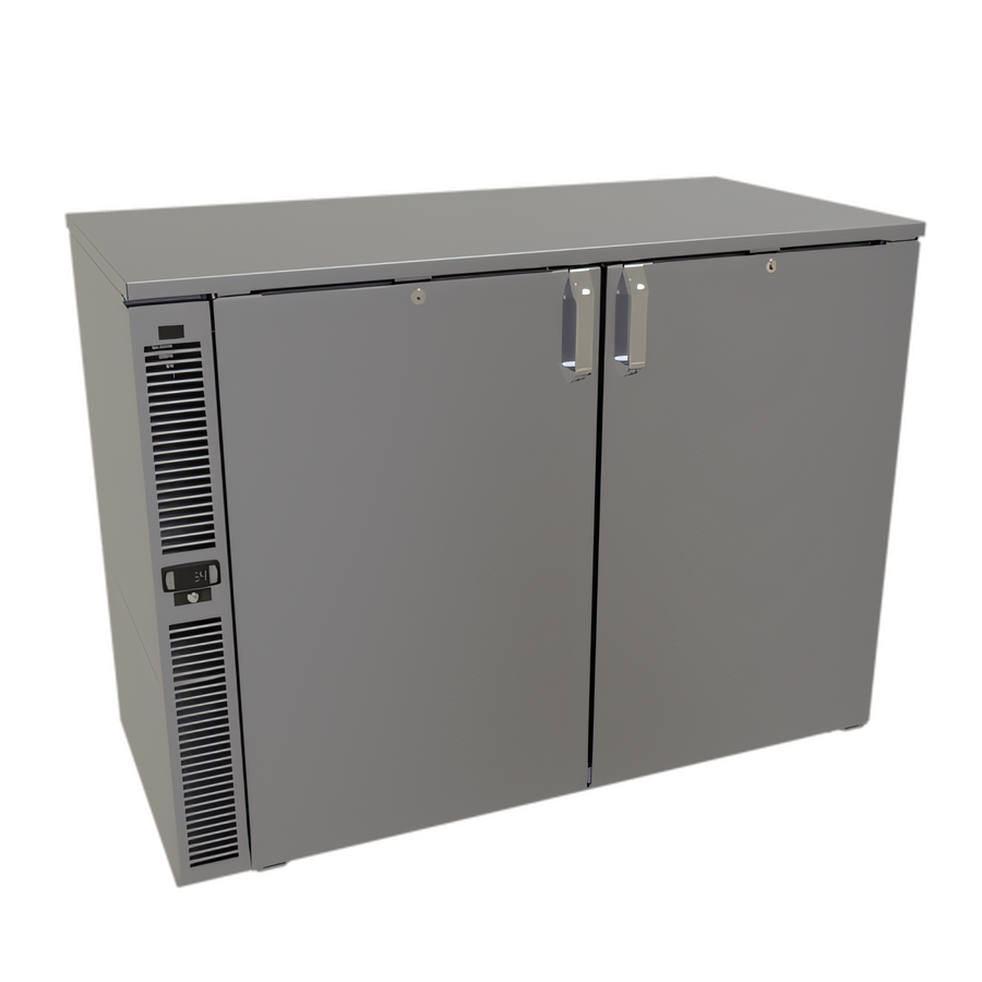 Product image #1 for Glastender F1SB44 Two-Section Side-Serviced Self-Contained Glass Froster, 44-Inch Wide, Bar Profile, Swing Doors