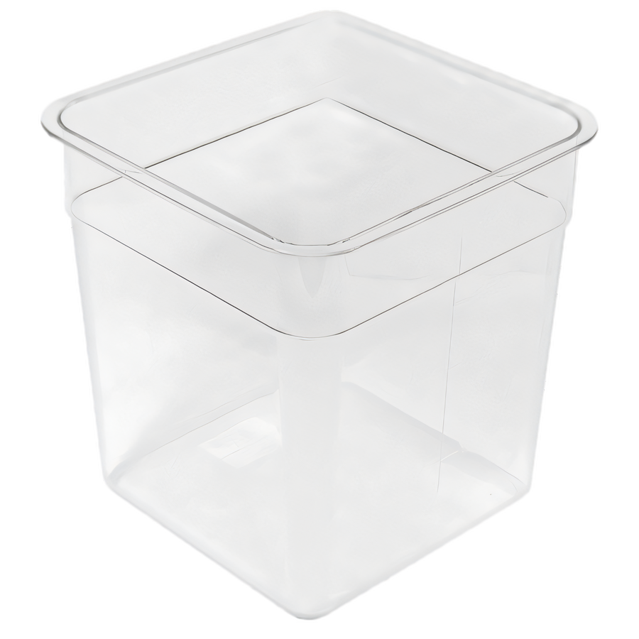 Product image #1 for Crestware 8 Qt Clear Square Polycarbonate Food Storage Container