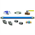 Thumbnail image #1 for Dormont Blue Hose 3/4 Inch I.D. x 36 Inch Moveable Gas Connector Kit with Excess Flow Valve