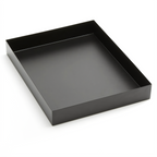 Thumbnail image #1 for American Metalcraft Twilight MTB1512 Rectangular Metal Market Tray, 15 x 12 x 2 Inches, Black Case of 6