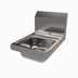 Thumbnail image #1 for BK Resources Space Saver Wall-Mount Hand Sink with Single-Hole Faucet Opening, 9 x 9 x 5-Inch Bowl