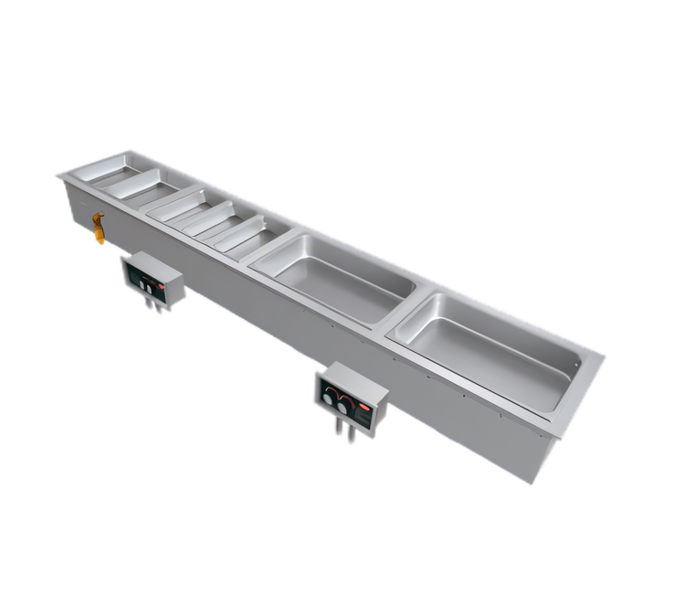 Product image #1 for Hatco Drop-In Modular Slim Heated Well for 2 Full-Size Pans, 208V, Insulated, Without Drain