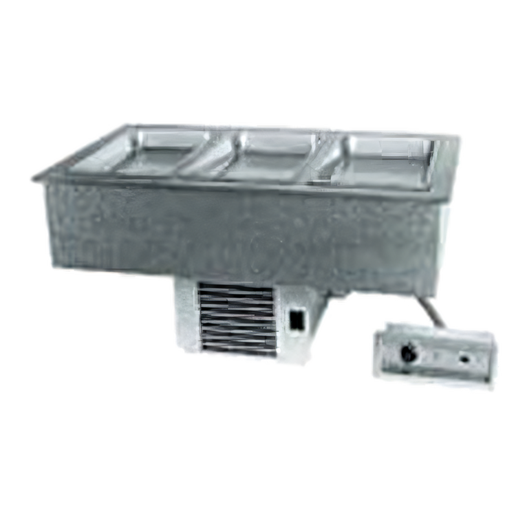 Product image #1 for Delfield 56-1/4-Inch Drop-In Hot/Cold Food Well for 4 Full-Size Pans, Self-Contained Refrigeration