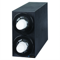 Sentry In-Counter Beverage Dispenser Cabinet with 2 Cup Dispensers, Black Polystyrene