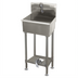 Thumbnail image #1 for Single-Station Floor-Mounted Multiwash Hand Sink with Toe-Push Valve and Gooseneck Spout