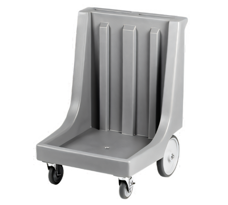 Product image #1 for Cambro Camdolly® Dish Rack Dolly with Handle and Easy Wheels, 350 lb Capacity, Charcoal Gray