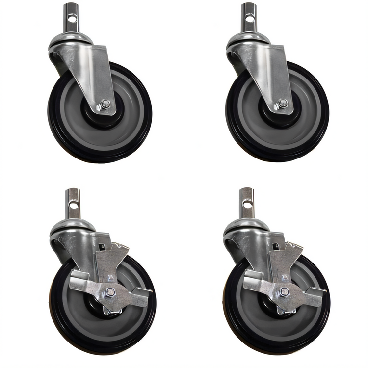 Product image #1 for BevLes 5-Inch Swivel Stem Caster Set for Sink/Table Equipment