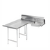 Thumbnail image #1 for Advance Tabco Left-Hand L-Shaped Soil Dishtable with Pre-Rinse Sink, 47 Inch