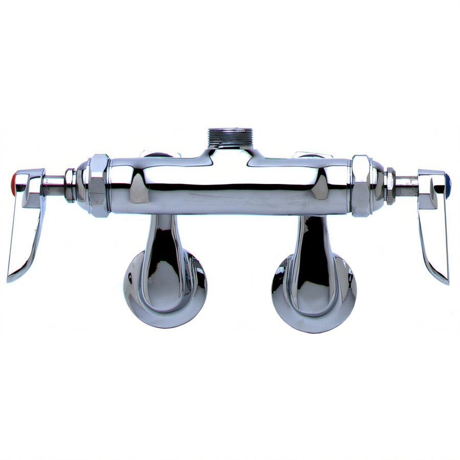 Product image #1 for T&S Brass Adjustable Wall-Mount Sink Mixing Faucet, Less Nozzle, Eterna Cartridges