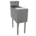 Thumbnail image #1 for Glastender 12-Inch Wide x 24-Inch Deep Free-Standing Stainless Steel Underbar Mixology Unit with Sink, Faucet, and Cutting Board