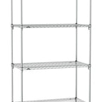 Thumbnail image #1 for Metro Super Erecta SA-2430C-86-S4 Super Adjustable Wire Stationary Starter Shelving Unit, 30"W x 24"D x 86"H, 800 lb. capacity per shelf, 2000 lb.
