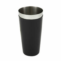 Winco 28 oz Stainless Steel Bar Shaker with Black Plastic Coating, Shaker Only