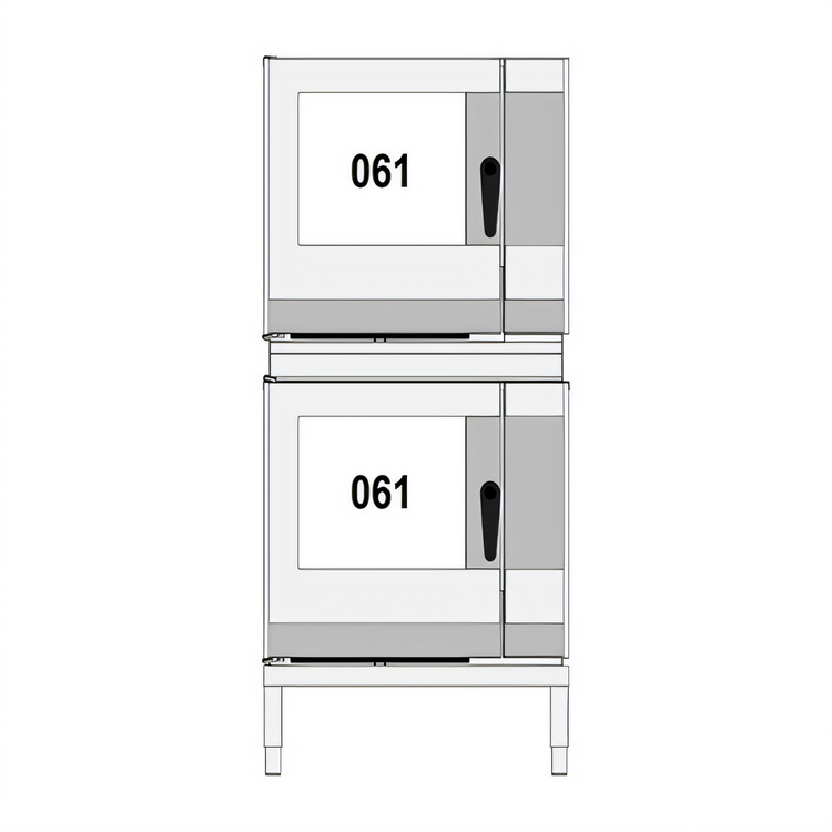 Product image #1 for Lainox Compact Naboo Combi Oven Stacking Kit with Feet for 6 x 12 in. x 20 in. Top Oven and 6 x 1/1 GN Bottom Oven