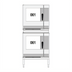 Thumbnail image #1 for Lainox Compact Naboo Combi Oven Stacking Kit with Feet for 6 x 12 in. x 20 in. Top Oven and 6 x 1/1 GN Bottom Oven
