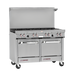 Thumbnail image #1 for Southbend S-Series 48-Inch Gas Restaurant Range with 4 Open Burners, 24-Inch Griddle, Convection Oven and Cabinet Base