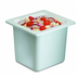 Thumbnail image #1 for Chill-It 1/6 Size White Refrigerant-Filled Chilled Food Pan, 6-Inch Deep