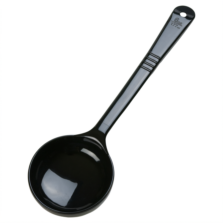 Product image #1 for Measure Miser® 6 oz Solid Long-Handle Portion Control Serving Spoon, Black