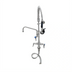 Thumbnail image #1 for Mini Pre-Rinse Single-Hole Deck-Mount Mixing Faucet with Add-On Faucet and 6-Inch Swing Nozzle