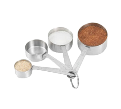 Product image #1 for Vollrath Four-Piece Straight-Sided Measuring Spoon Set, 18/8 Stainless Steel