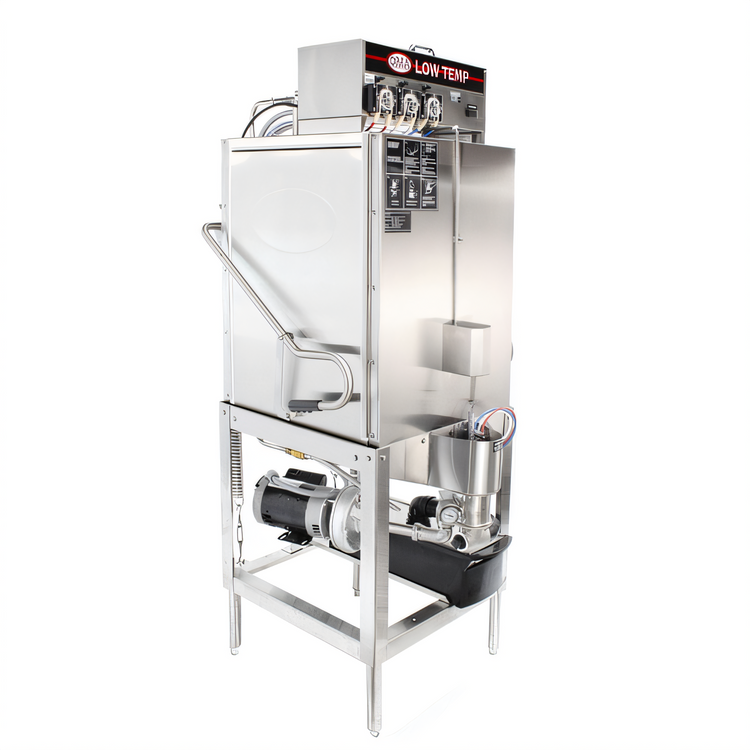 Product image #1 for CMA Energy Mizer S-AH Straight-Thru Low-Temperature Chemical Sanitizing Pot & Pan Door-Type Dishwasher