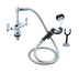 Thumbnail image #1 for OptiFlow Dual Valve Deck Mount Utility Spray Faucet with 72-Inch Braided Hose