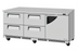 Thumbnail image #1 for Turbo Air Super Deluxe Three-Section Undercounter Refrigerator with Door and Drawers, Front Breathing, 17.6 Cu. Ft.