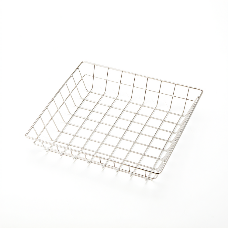 Product image #1 for American Metalcraft Stainless Steel Square Wire Grid Serving Basket, 10 x 10 x 2 Inches
