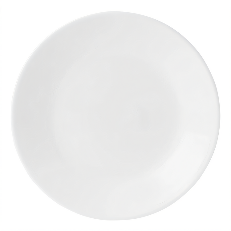Product image #1 for Corelle Essentials Round Vitrelle Glass Appetizer Plate, 6-3/4 Inch, White, Case of 36