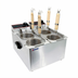 Thumbnail image #1 for Omcan Countertop Electric Pasta Cooker with Dual 4L Tanks and 4 Baskets