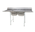 Thumbnail image #1 for Eagle Group 72-1/4-Inch Two-Compartment Drainboard Sink with Left and Right 18-Inch Drainboards