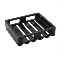 American Metalcraft Espresso Square Wooden Serving Crate, 11-5/8 Inch Long
