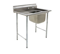 Eagle 414 Series 1-Compartment Commercial Sink with Left Drainboard, 18