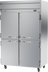Thumbnail image #1 for Beverage-Air Horizon Series Two-Section Reach-In Refrigerator with 4 Half Solid Doors, Top-Mount Self-Contained Refrigeration