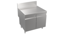 Krowne Stadium Series 30-Inch Stainless Steel Underbar Drainboard Storage Cabinet with Open Front Base