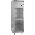 Thumbnail image #1 for Beverage Air P Series 1-Section Reach-In Freezer with 2 Lockable Half Glass Doors, 21.01 Cu. Ft.