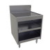 Thumbnail image #1 for Glastender Stainless Steel Underbar Glass Rack Storage Unit with Drainboard Top, Open Front Base, Holds 2 Glass Racks, 24