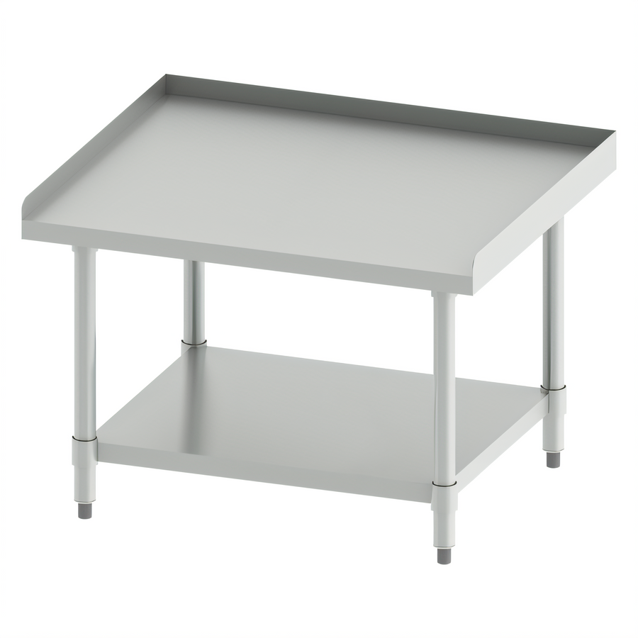 Product image #1 for Winco 36" x 30" Stainless Steel Equipment Stand with Galvanized Undershelf, 24" High