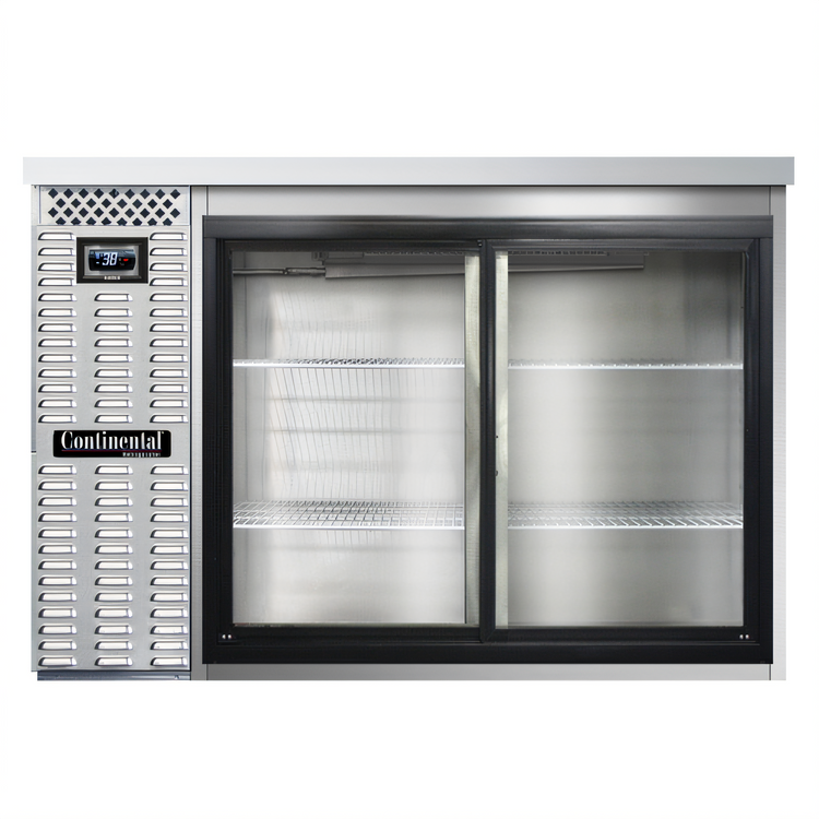 Product image #1 for Continental Refrigerator BB50NSSSGD 50-Inch Front Breathing Back Bar Cooler with Sliding Glass Doors