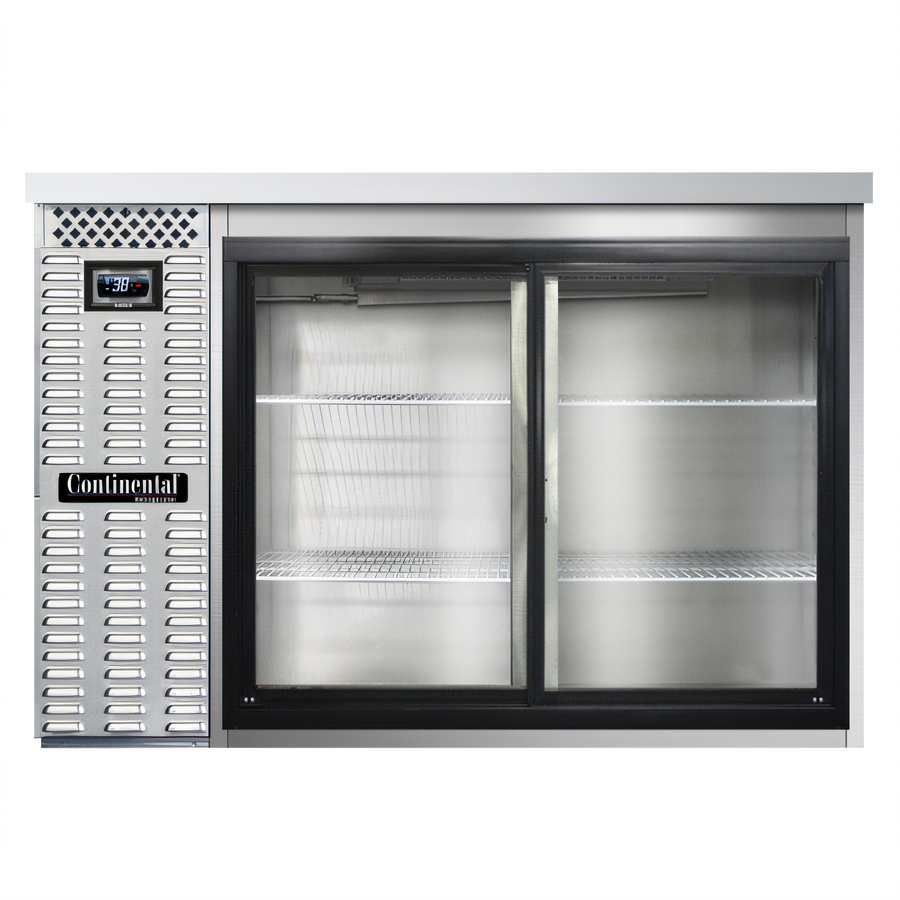 Product image #1 for Continental Refrigerator BB50NSSSGD 50-Inch Front Breathing Back Bar Cooler with Sliding Glass Doors