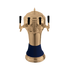 Thumbnail image #1 for Perlick Roma Countertop Glycol-Cooled 4-Faucet Draft Beer Tower with Gold-Tone Brass Body and Blue Ceramic Skirt