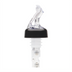 Thumbnail image #1 for Bar Maid Premium 1 oz Clear Plastic Flip-Top Liquor Pourers with Black Collar, 12-Pack