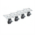 Thumbnail image #1 for Krowne BC-132 Shelf Casters & Leveling Feet