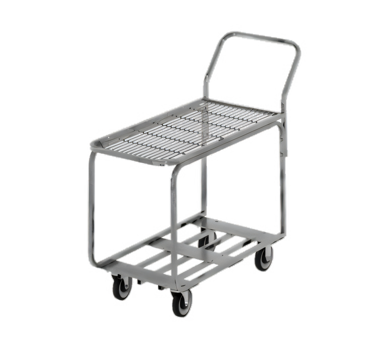 Product image #2 for Channel Chrome-Plated Wire Deck Stocking/Marking Truck with 5-Inch Swivel Casters